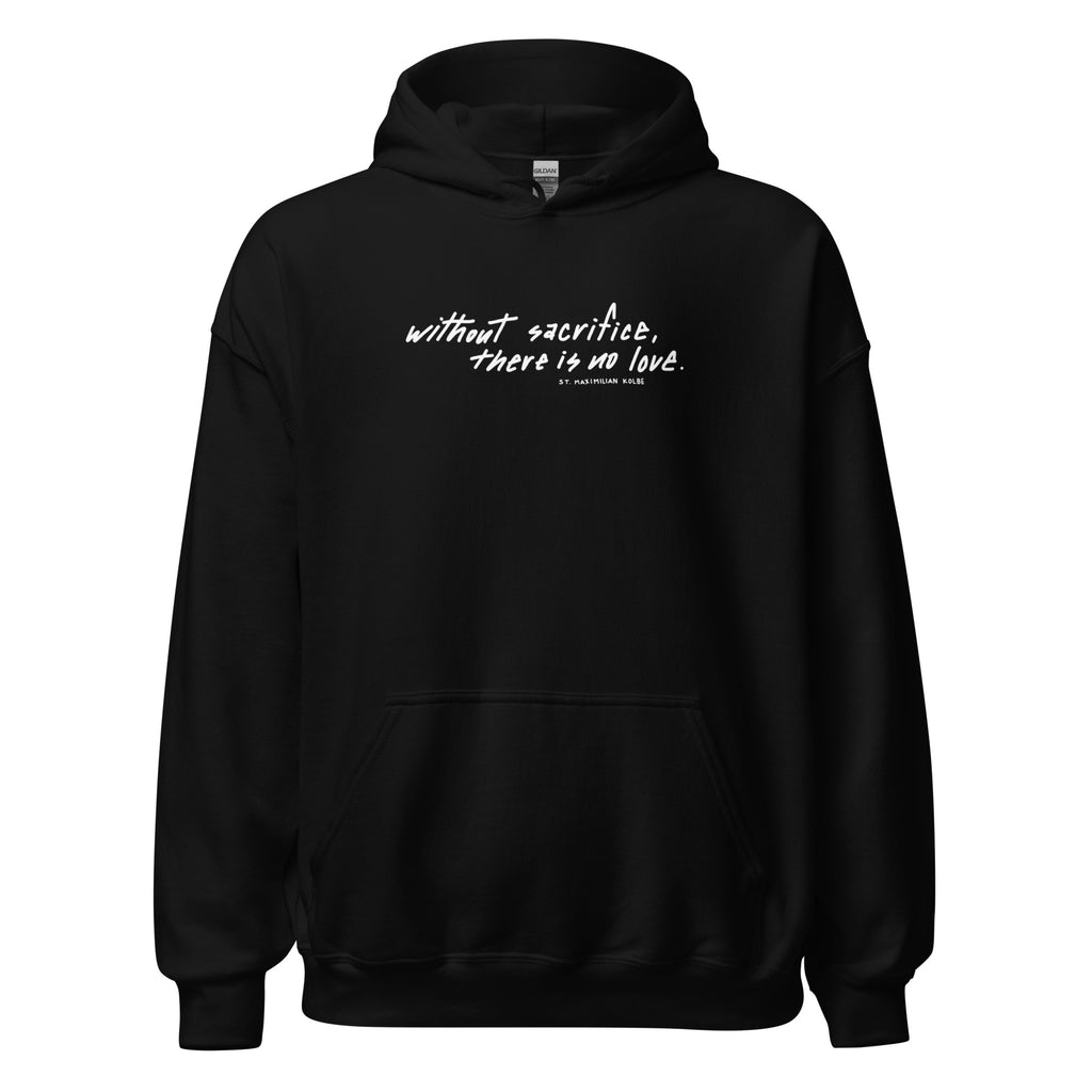 St. Maximilian Kolbe Black Catholic Hoodie