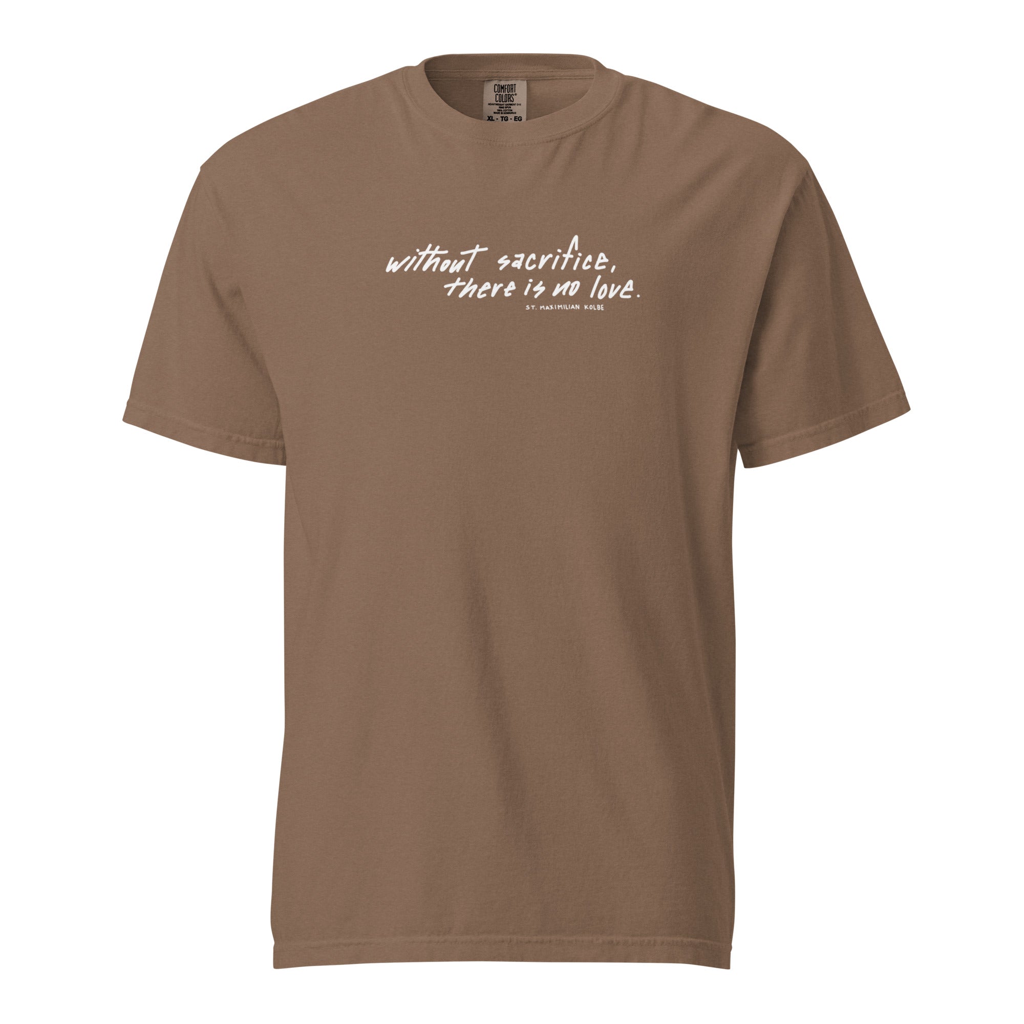 St. Maximilian Kolbe Espresso Catholic T-Shir