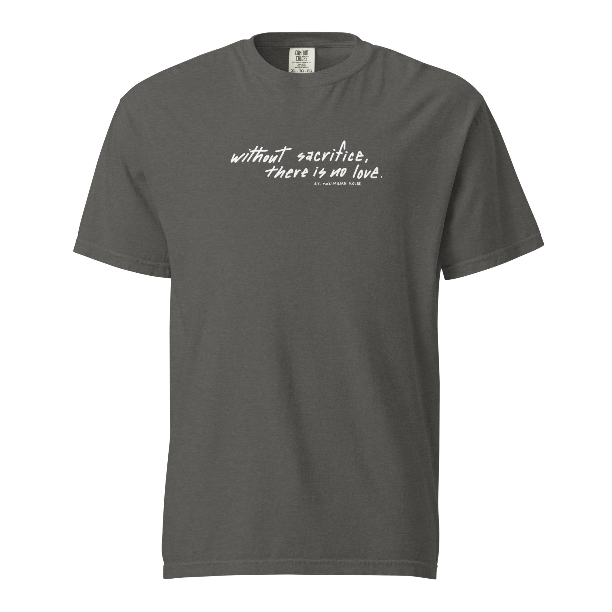 St. Maximilian Kolbe Granite Catholic T-Shirt