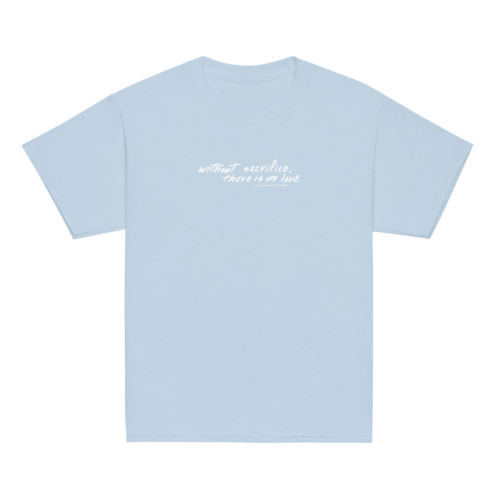 St. Maximilian Kolbe Light Blue Catholic Youth T-Shirt