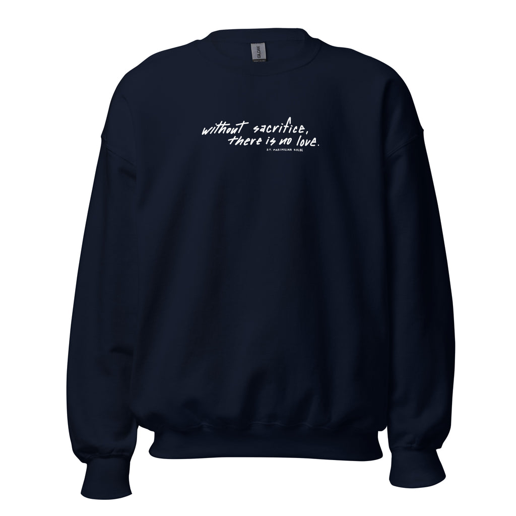 St. Maximilian Kolbe Navy Catholic Crewneck