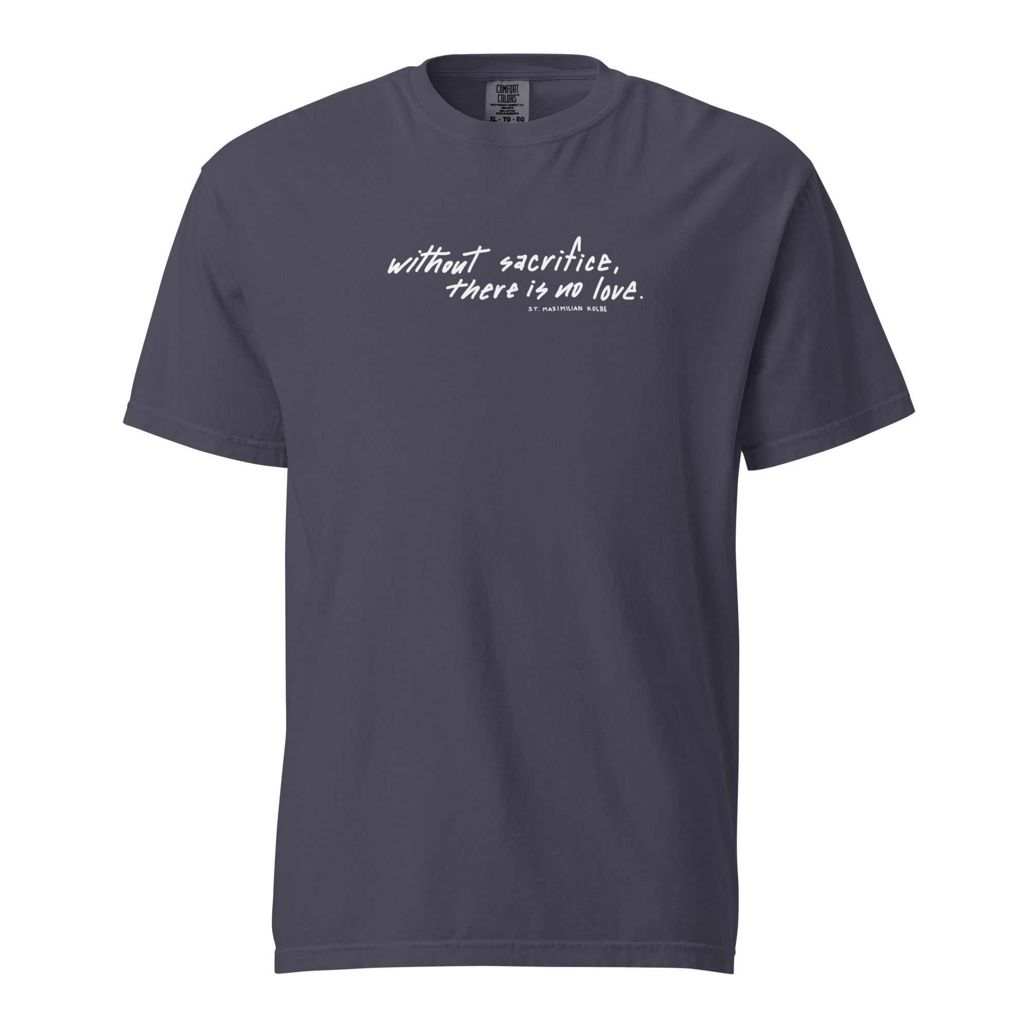 St. Maximilian Kolbe Navy Catholic T-Shirt
