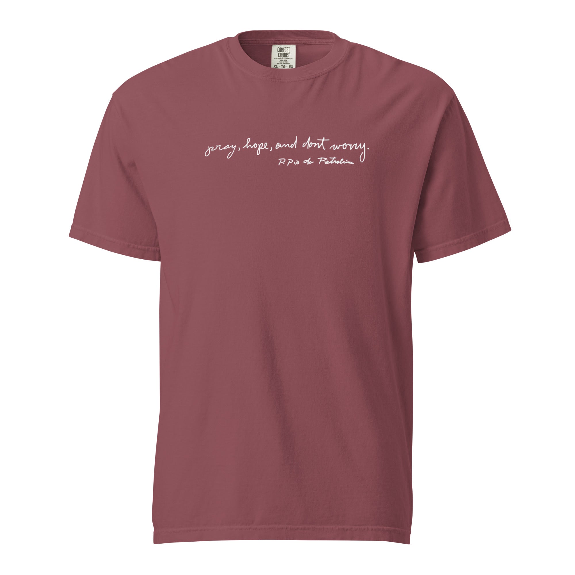 St. Padre Pio Brick Catholic T-Shirt