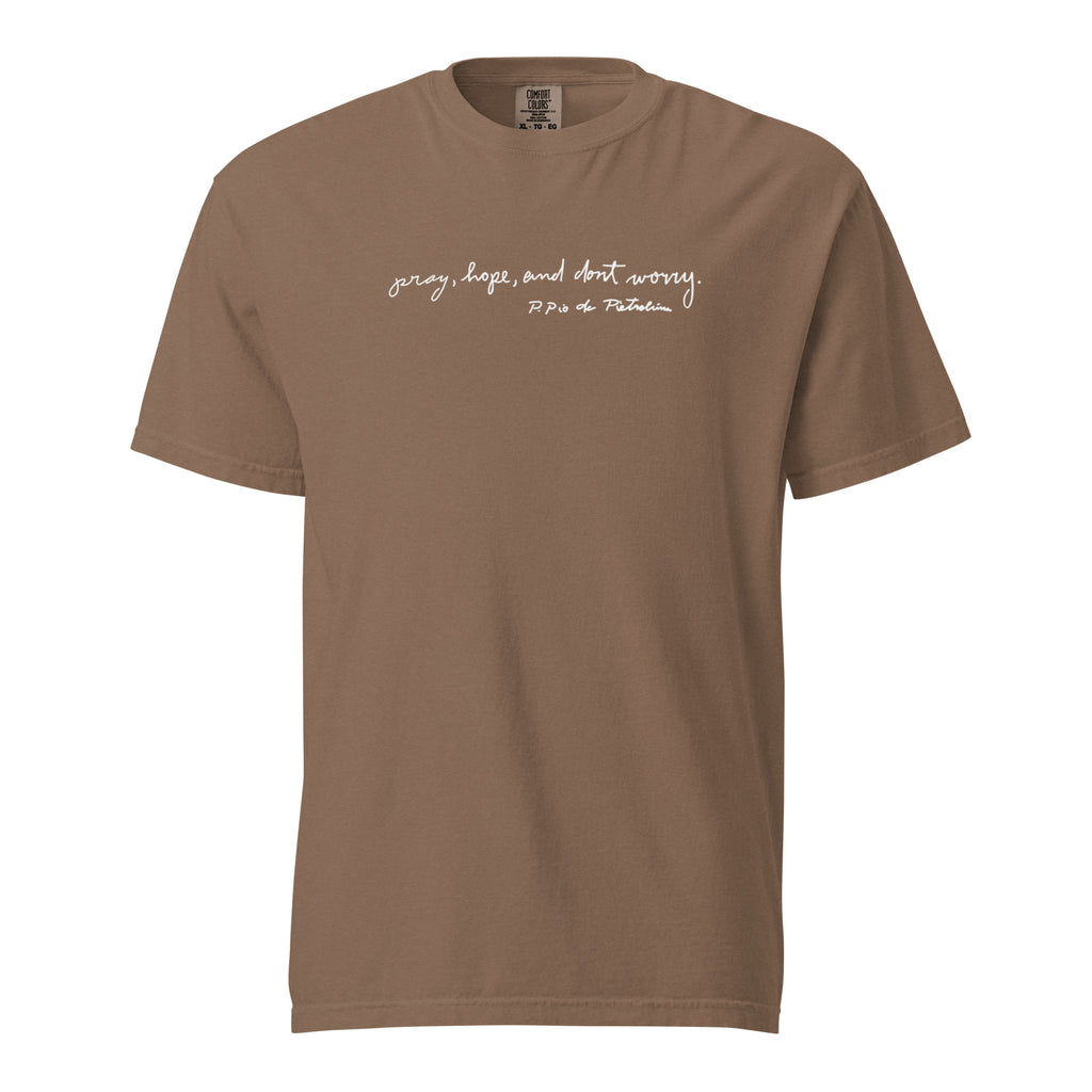 St. Padre Pio Brown Catholic T-Shirt