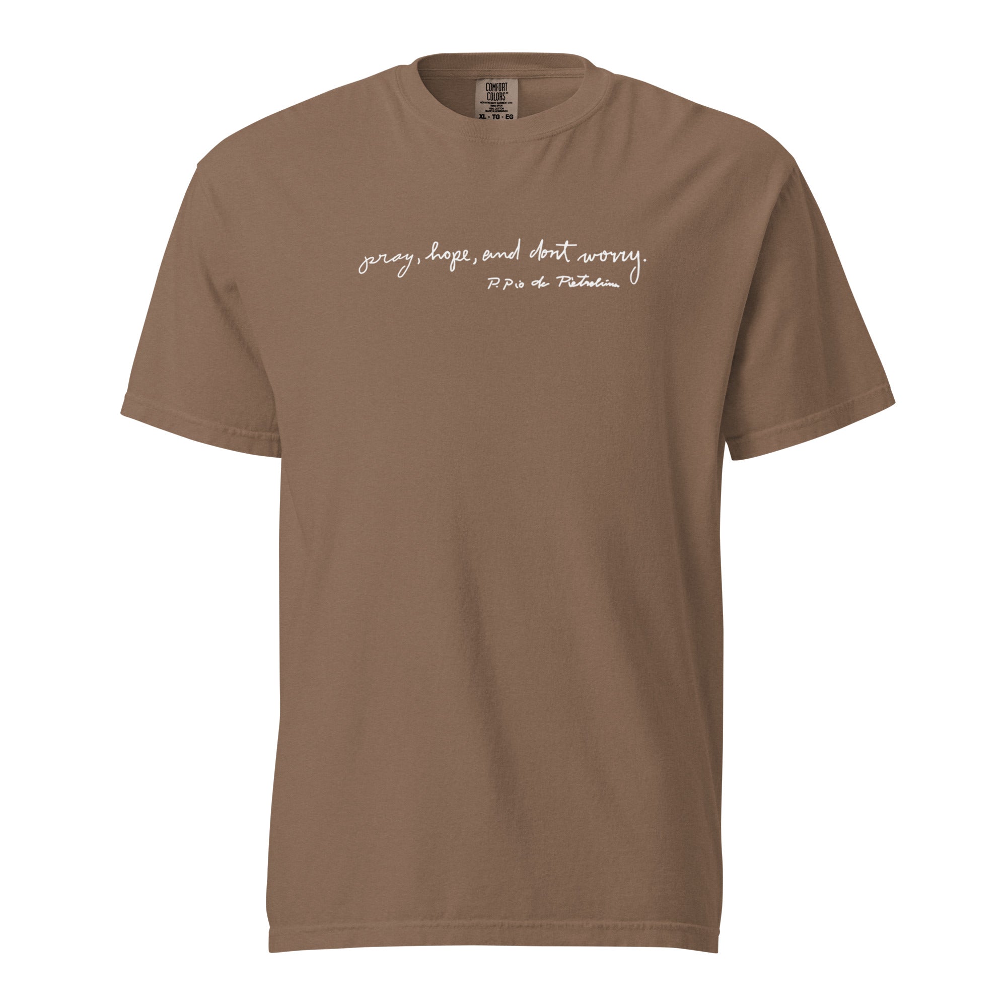St. Padre Pio Brown Catholic T-Shirt