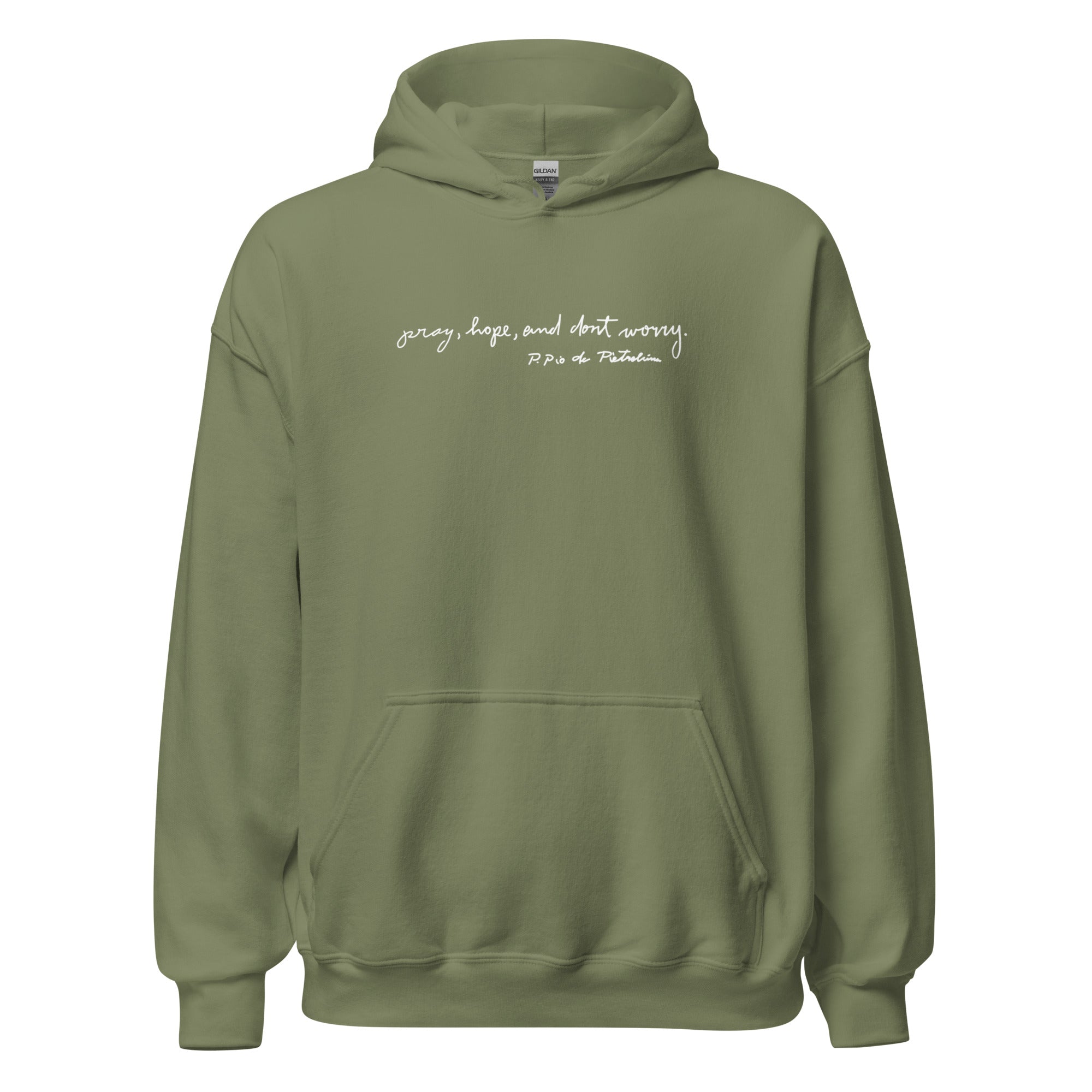 St. Padre Pio Military Catholic Hoodie