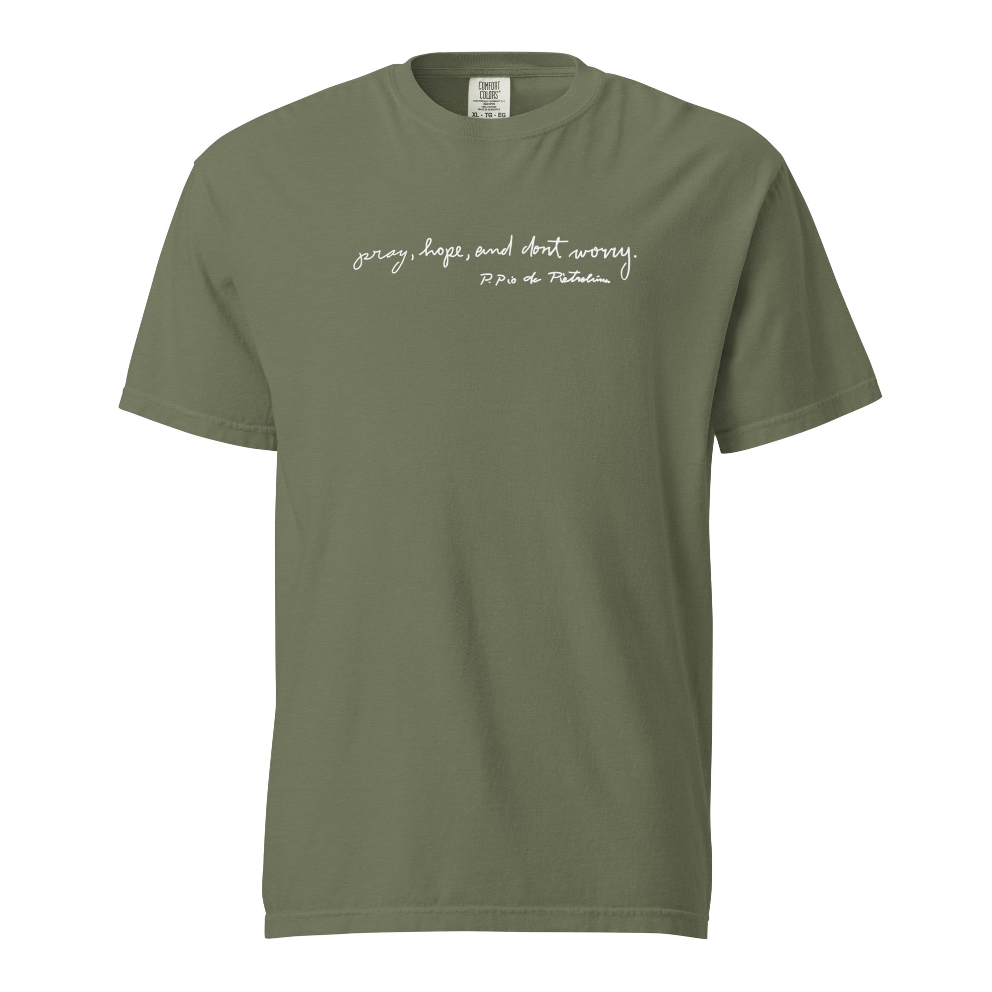St. Padre Pio Moss Catholic T-Shirt