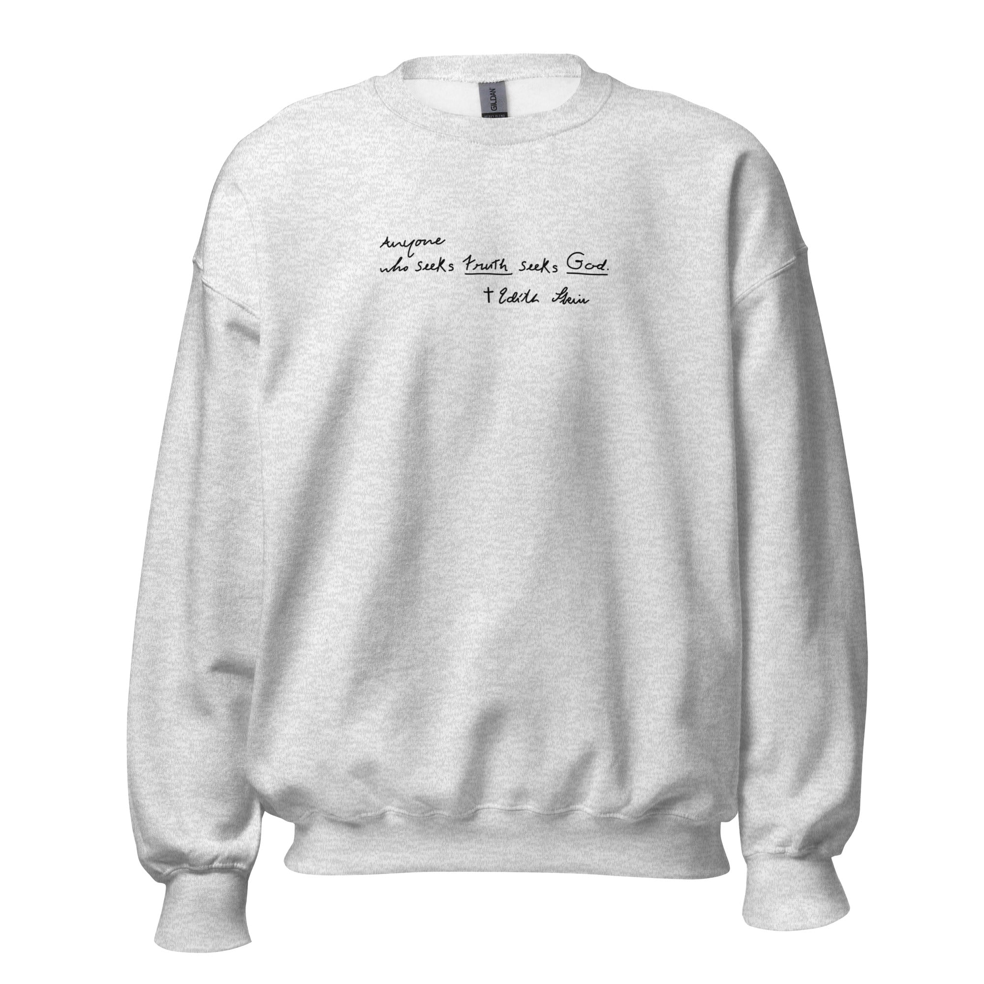 St. Teresa Benedicta of the Cross Catholic Ash Crewneck