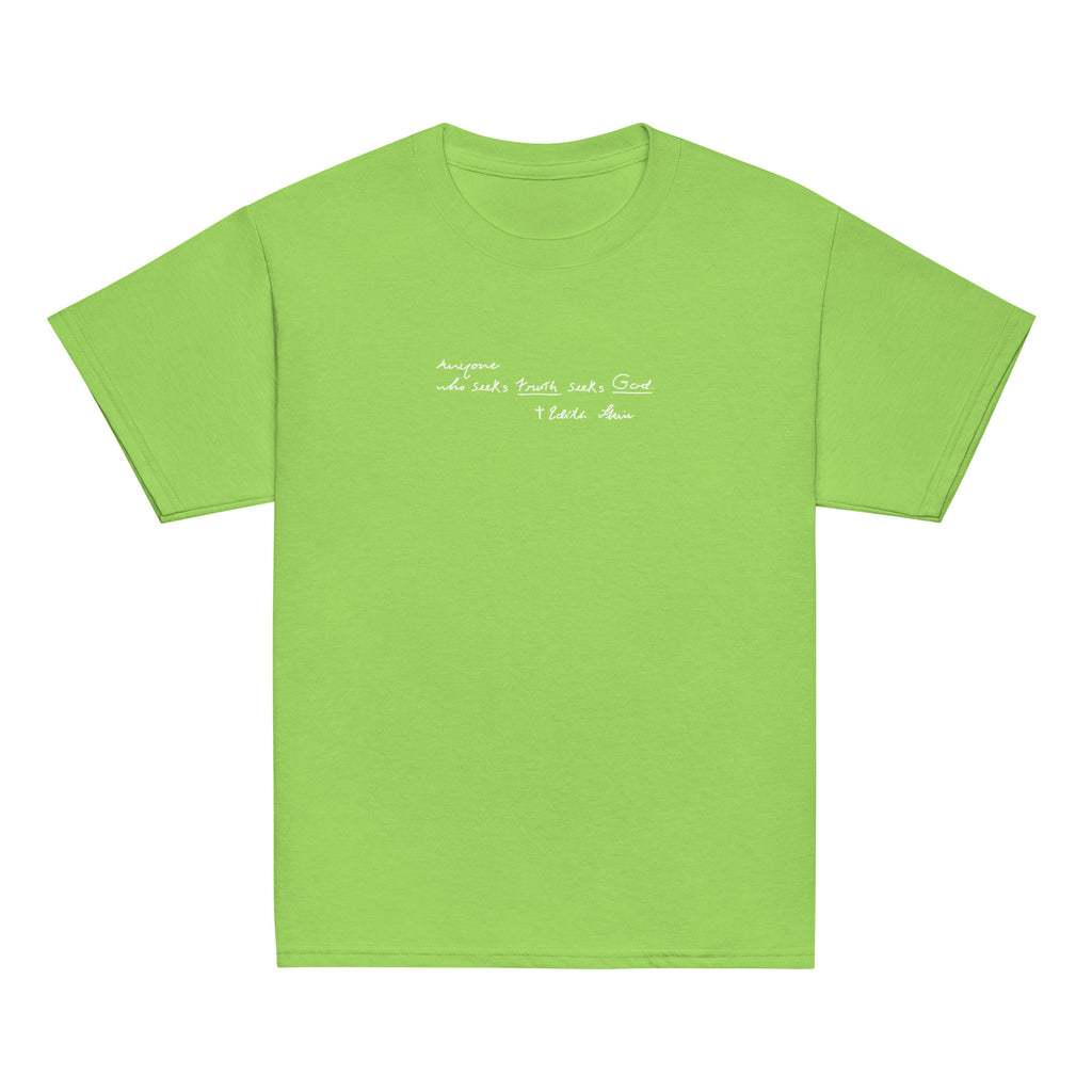 St. Teresa Benedicta of the Cross Catholic Lime Youth T-Shirt