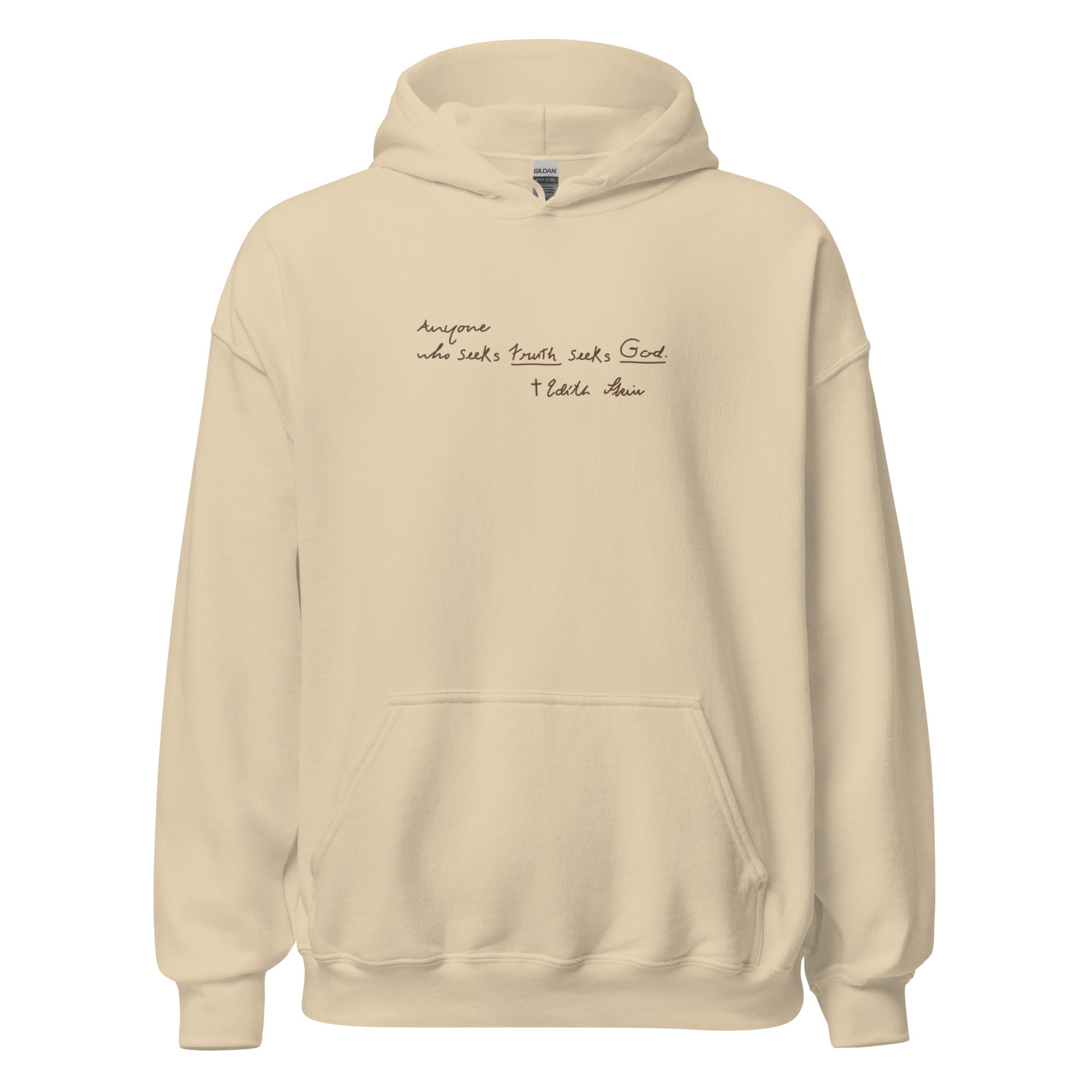 St. Teresa Benedicta of the Cross Catholic Sand Hoodie