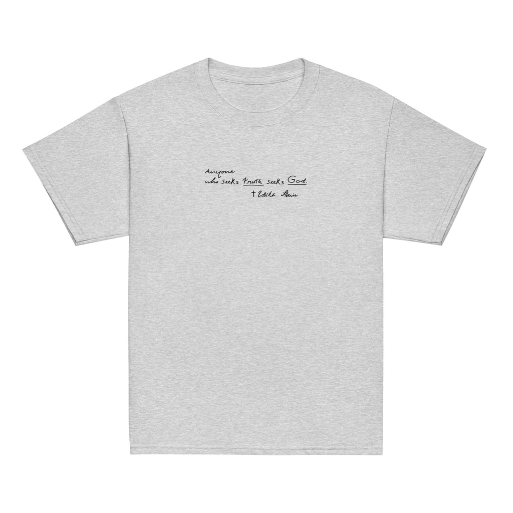 St. Teresa Benedicta of the Cross Catholic Sport Grey Youth T-Shirt