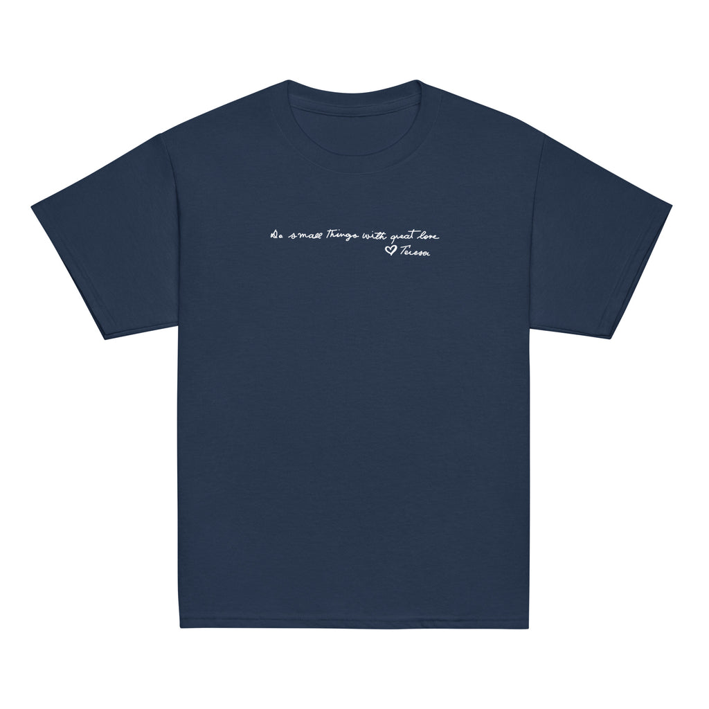 St. Teresa of Calcutta Navy Catholic Youth T-Shirt