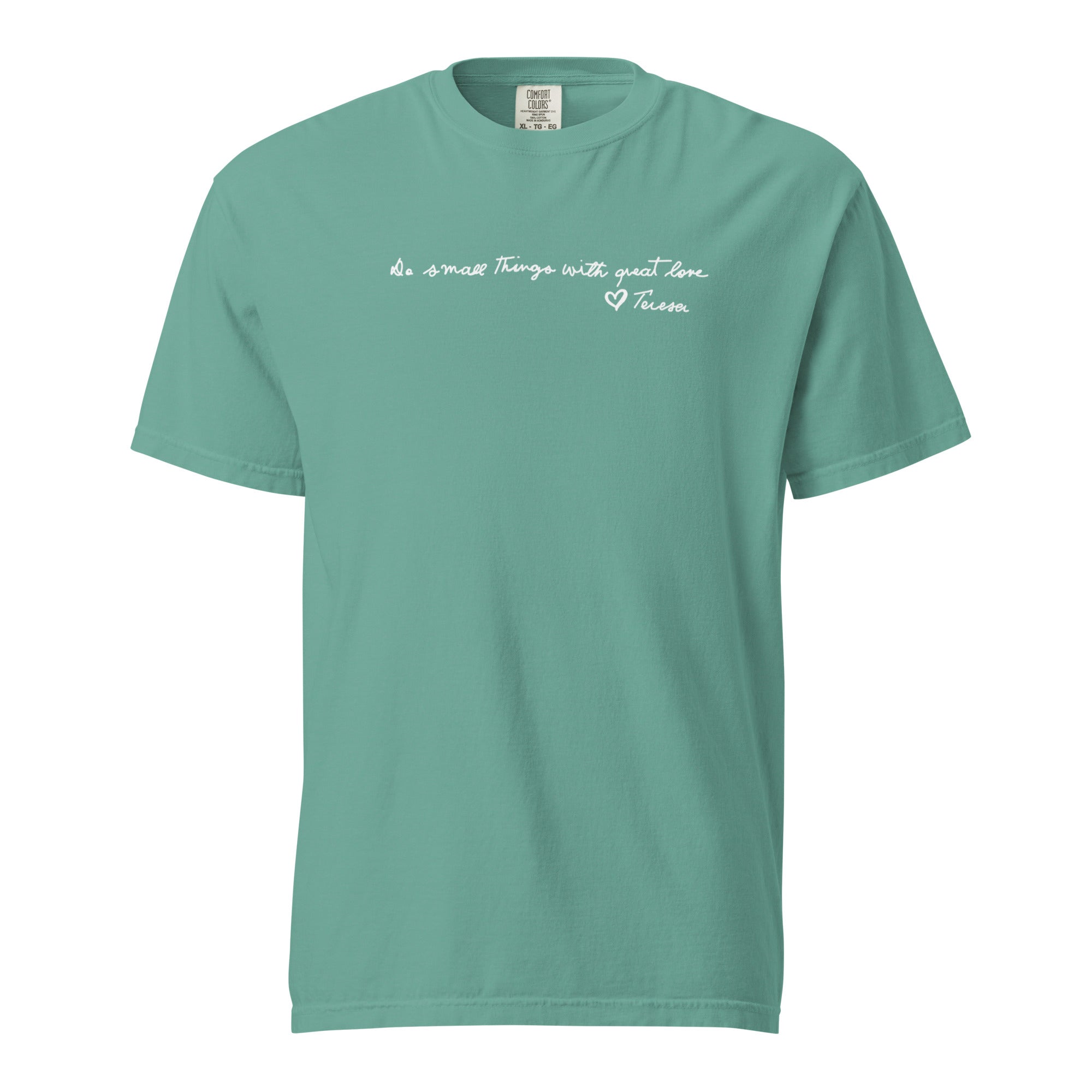 St. Teresa of Calcutta Seafoam Catholic T-Shirt