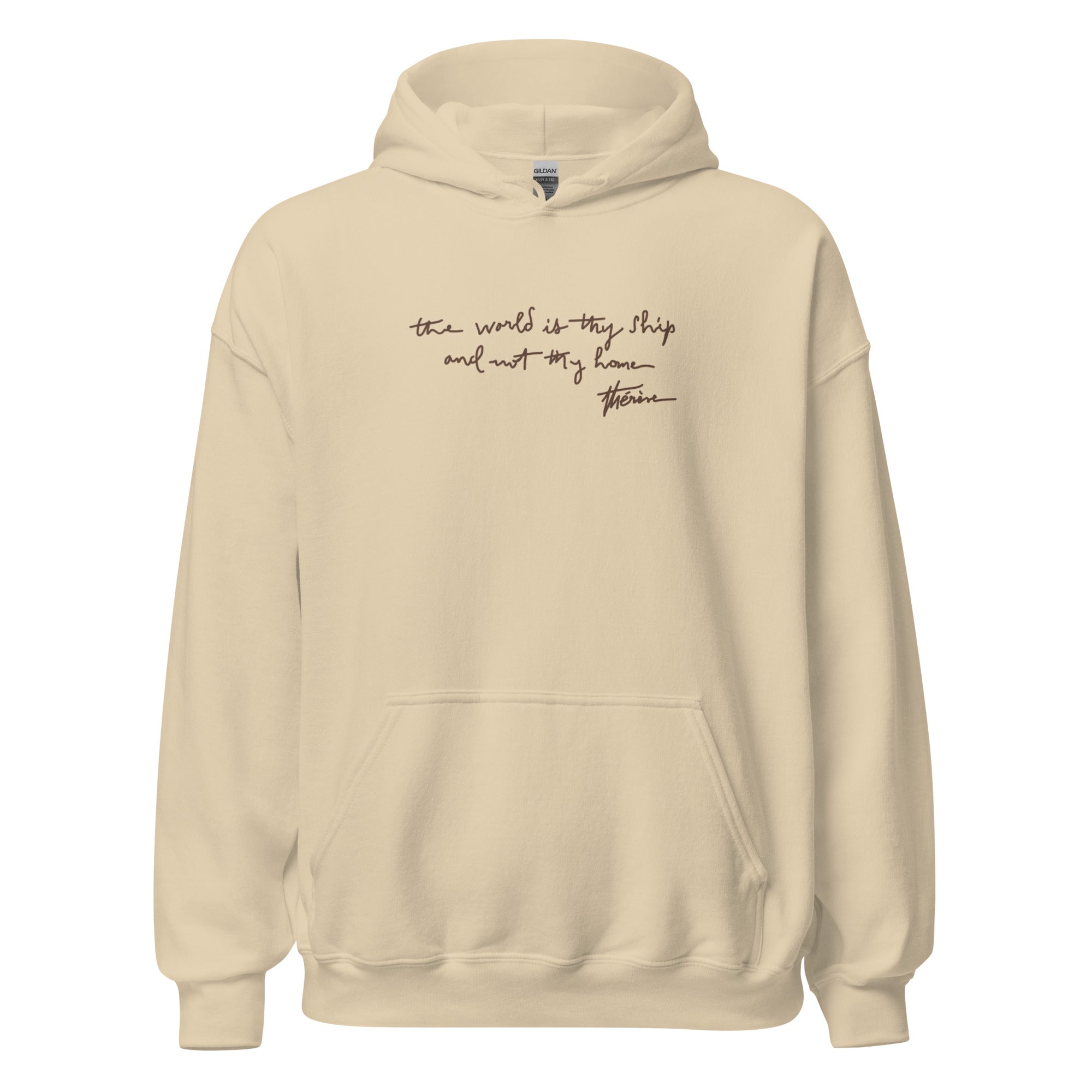 St. Thérèse of Lisieux Sand Catholic Hoodie