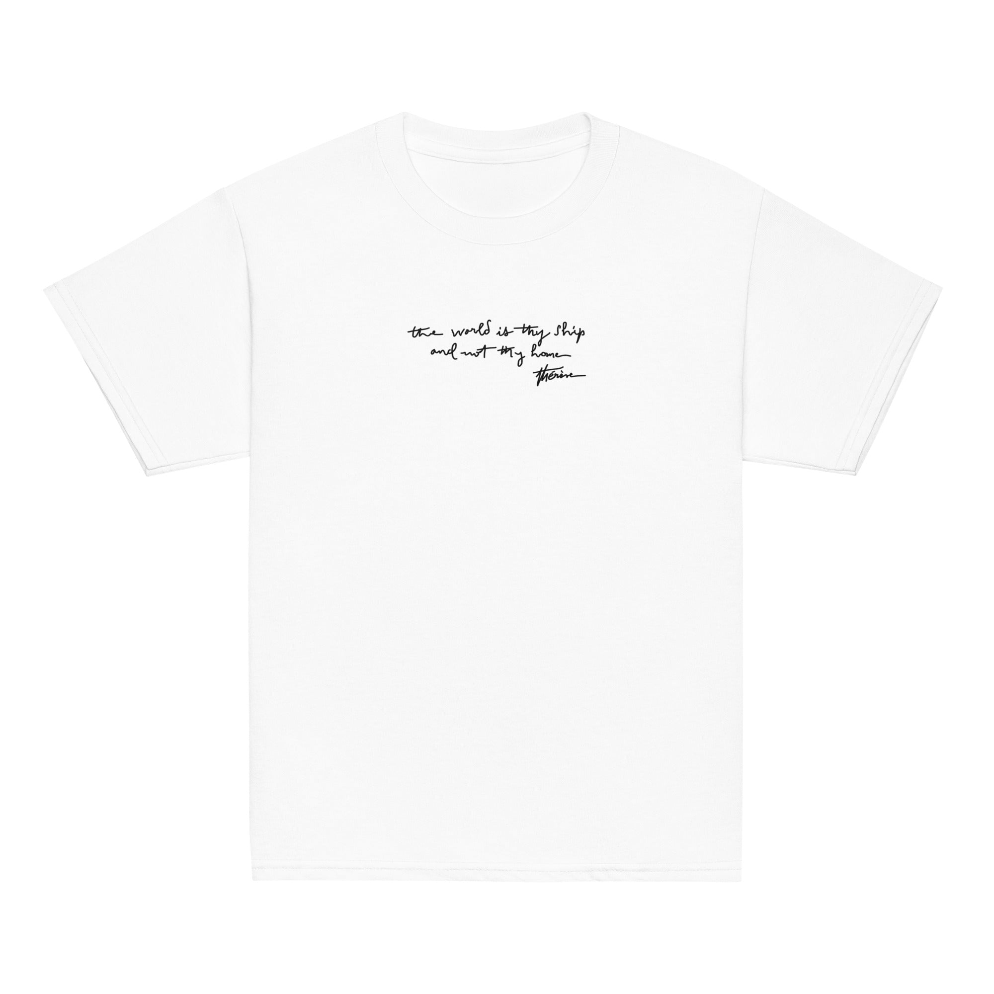 St. Thérèse of Lisieux White Catholic Youth T-Shirt