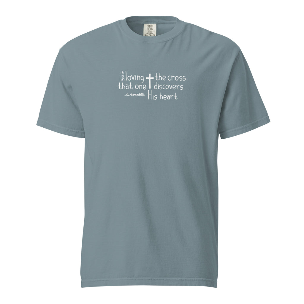 St. Bernadette Soubirous Ice Blue Catholic T-Shirt