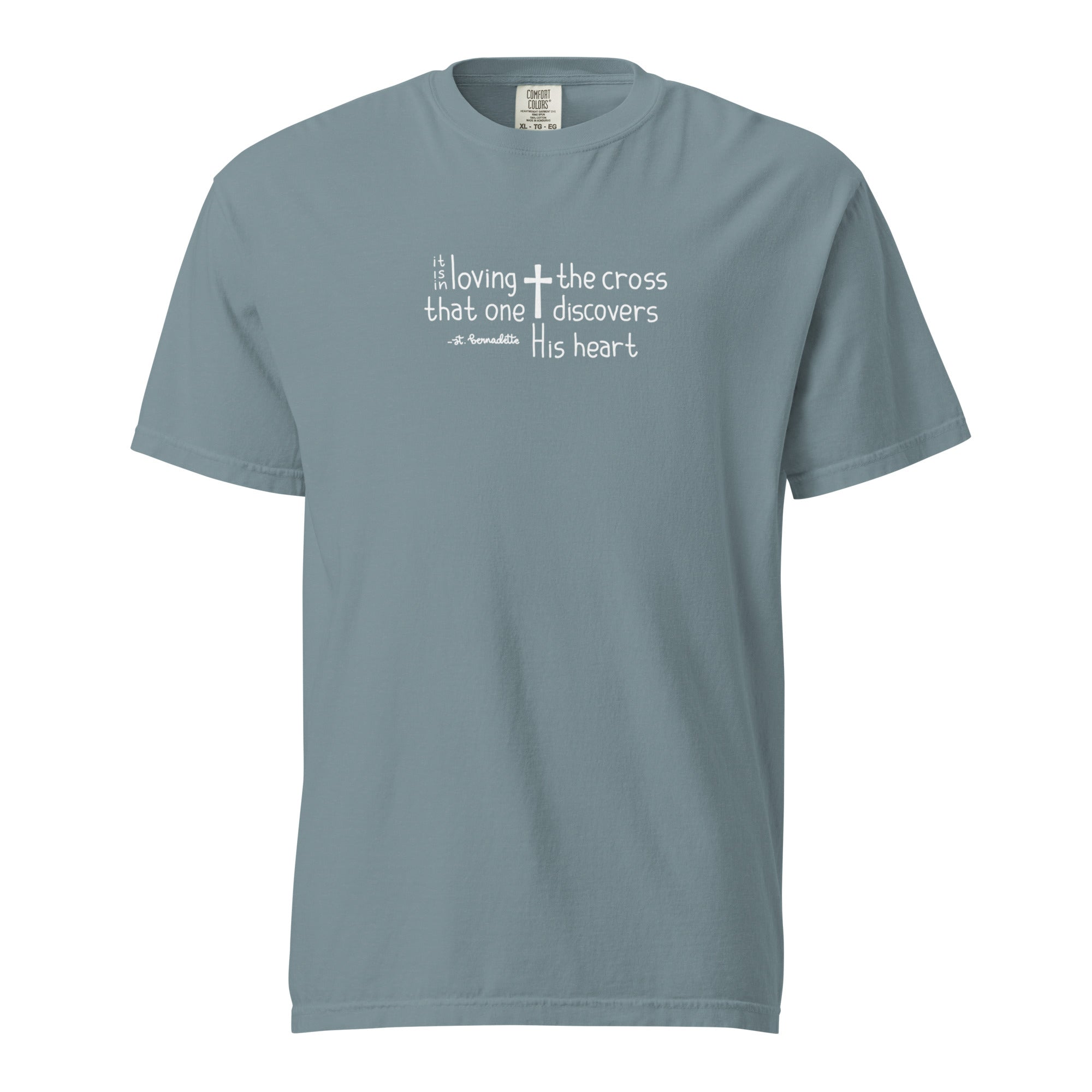 St. Bernadette Soubirous Ice Blue Catholic T-Shirt