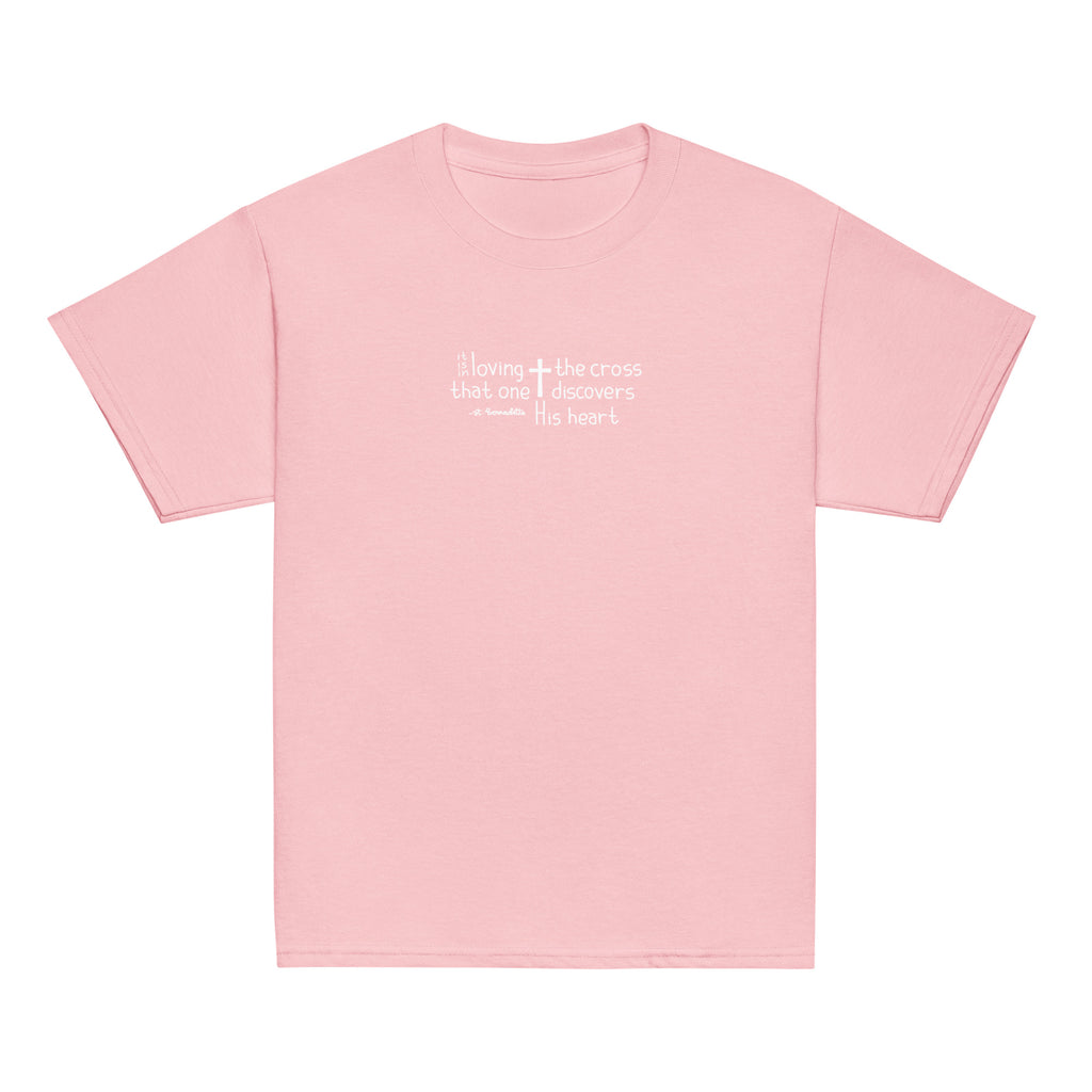 St. Bernadette Soubirous Light Pink Catholic Youth T-Shirt